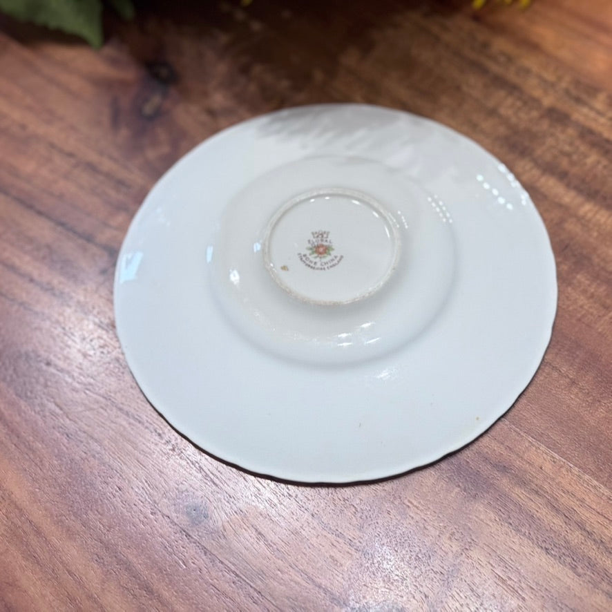 Royal Floral Baby Blue with Pink Cherry Blossom Teacup & Saucer