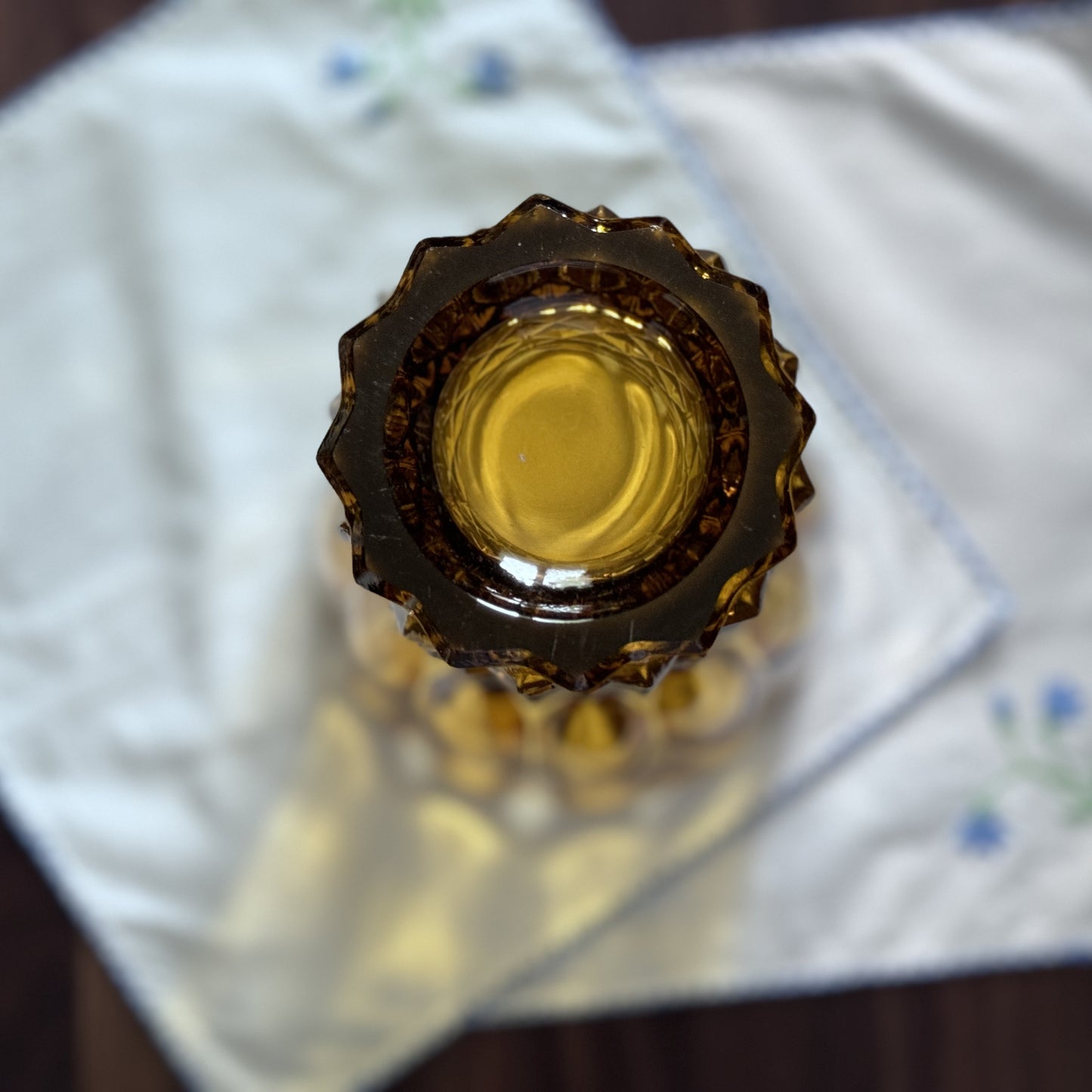 Art Deco Amber Vase
