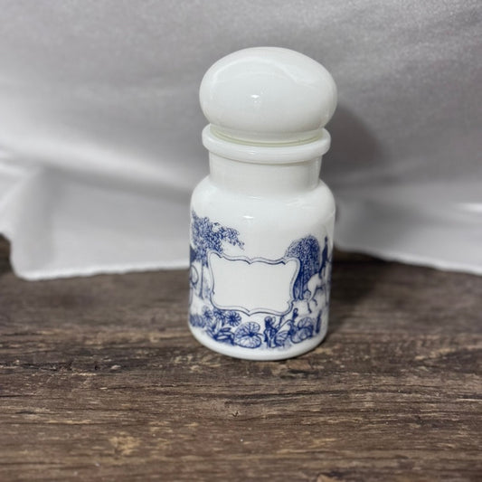 Small Blue Victorian Apothecary Jars