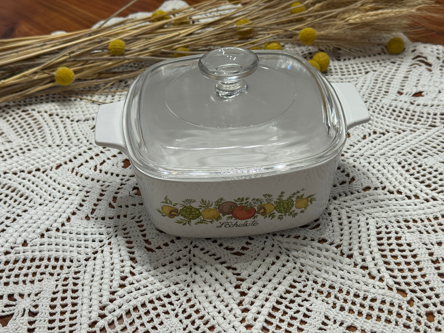 Corning Ware L'Echalote Spice of Life Casserole Dish