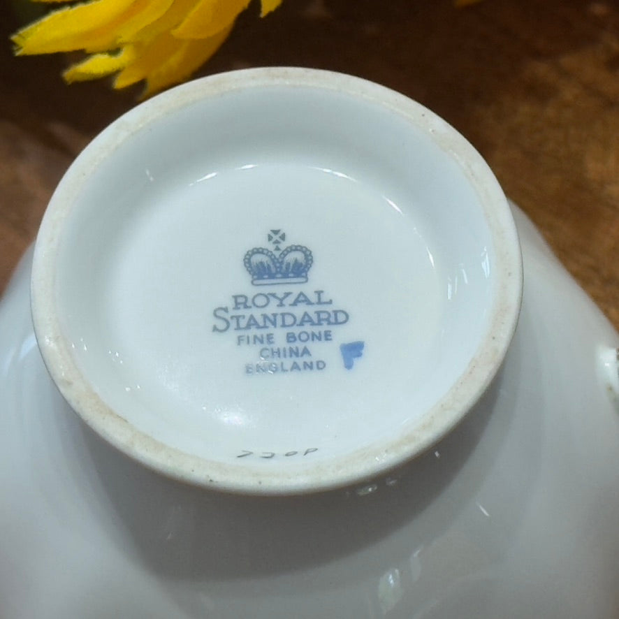 Royal Standard Pansy/Rose Teacup & Saucer