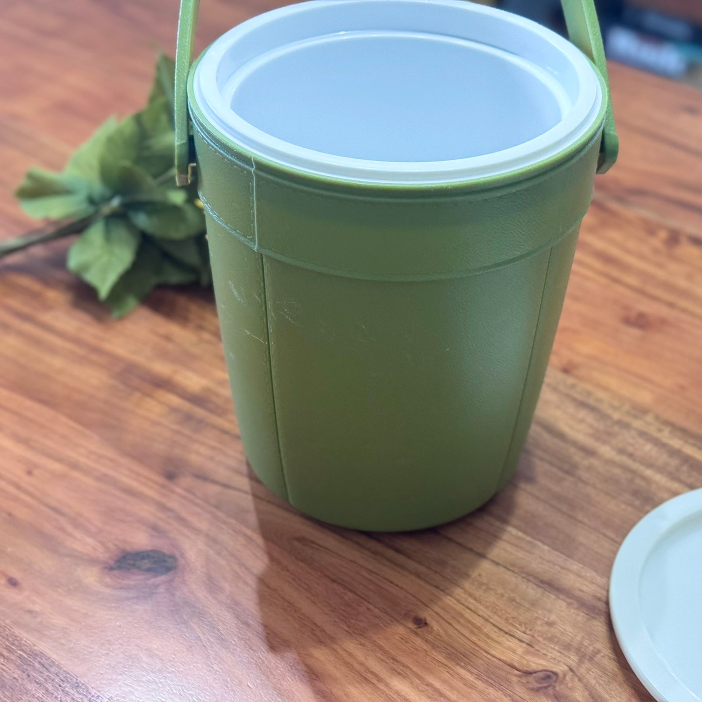 Avocado Green Vintage Rubbermaid Ice Bucket
