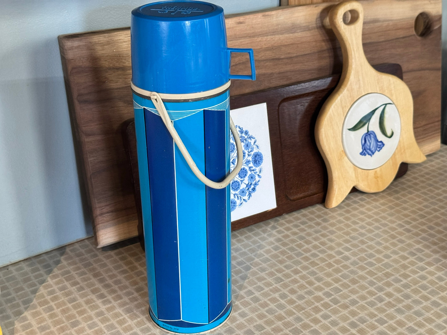 1974 King-Seeley Blue Block Thermos