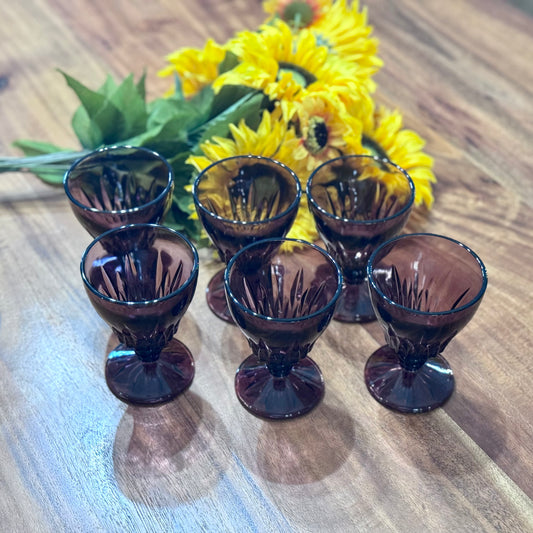 Moroccan Amethyst Hazel Atlas Goblets
