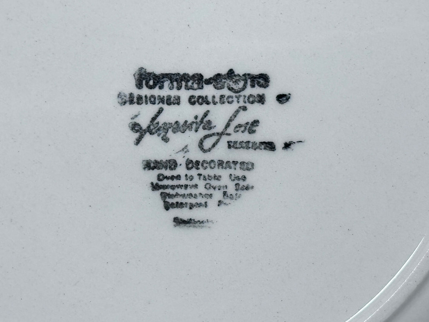 Forma Stone Hand Decorated Plates
