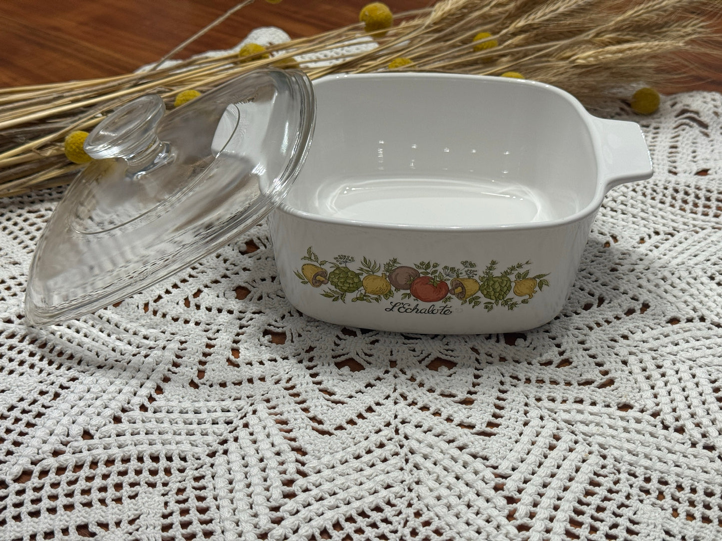 Corning Ware L'Echalote Spice of Life Casserole Dish