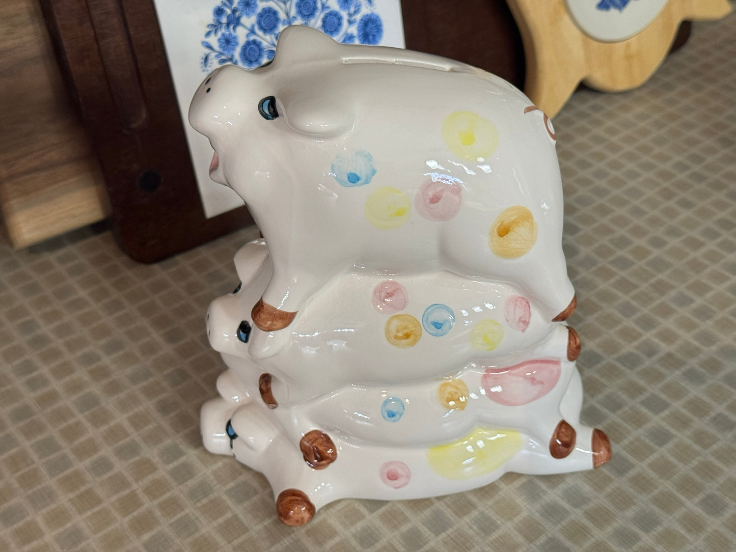 Stacked Pigs Piggy Bank