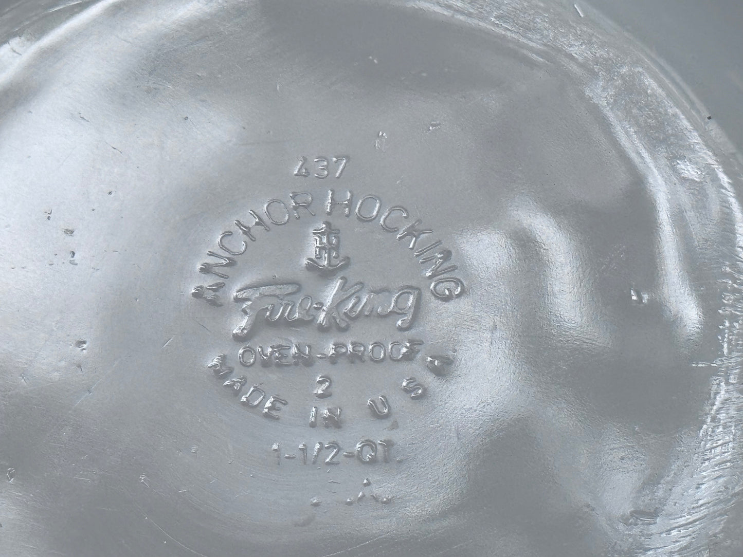 Anchor Hocking Fire-King Milk Glass Casserole Dish