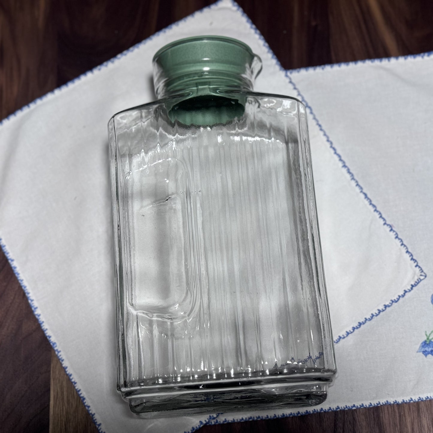 Anchor Hocking Ribbed Glass Jug