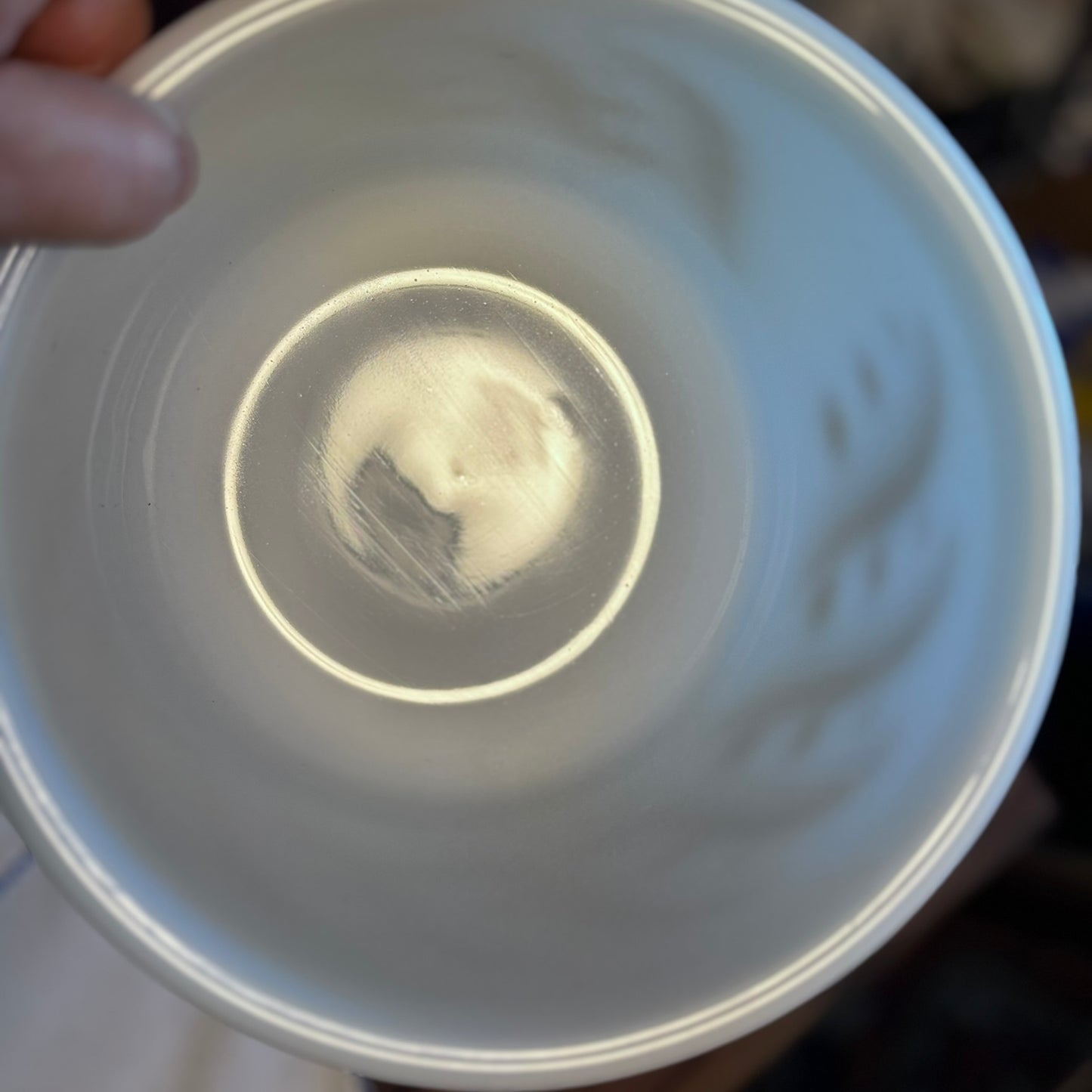 Milk Glass Atomic Gold Ice Bucket