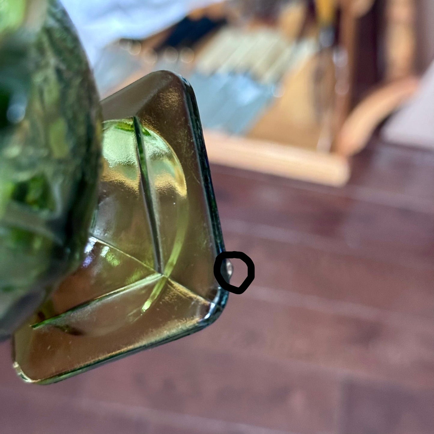 Indiana Green Glass Compote Dish