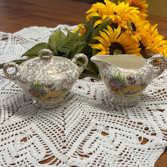 Empire England Cream and Sugar Set