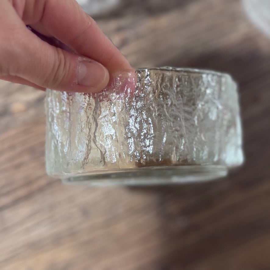 Bark Style Glass Bowls