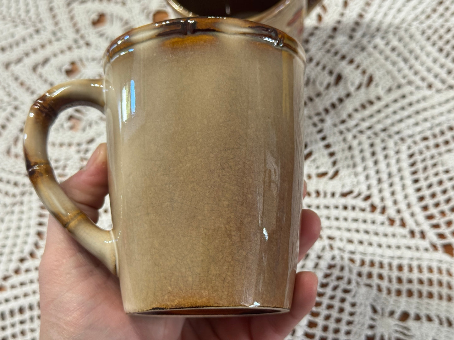 Farmhouse Rooster Hen Coffee Cup Pair