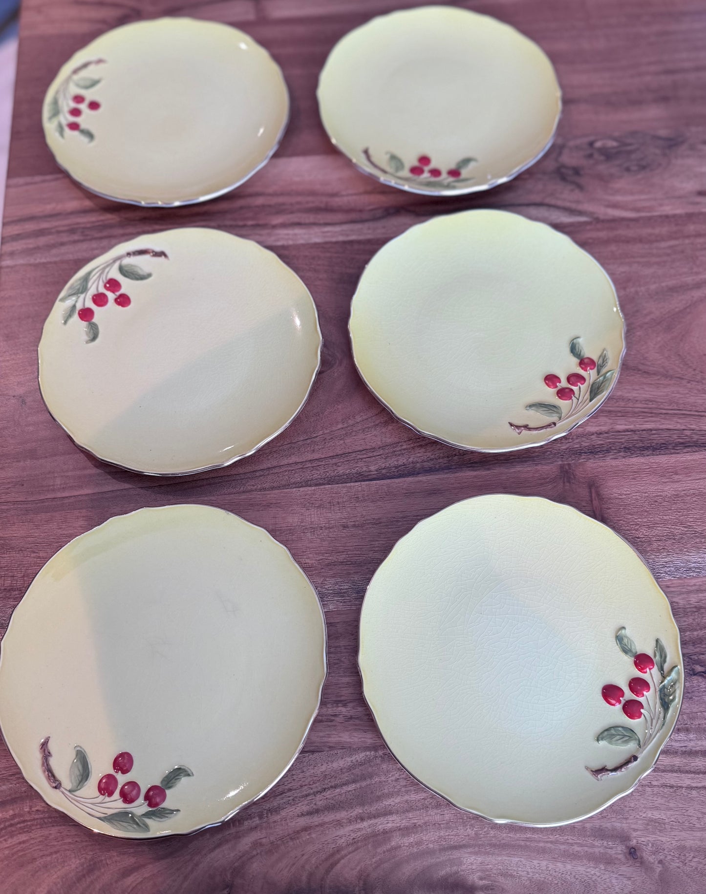 Royal Winton Grimwades Yellow Cherry Dishes
