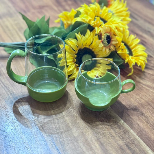 PYREX Avocado Green Glass Drinkup & Party Mug