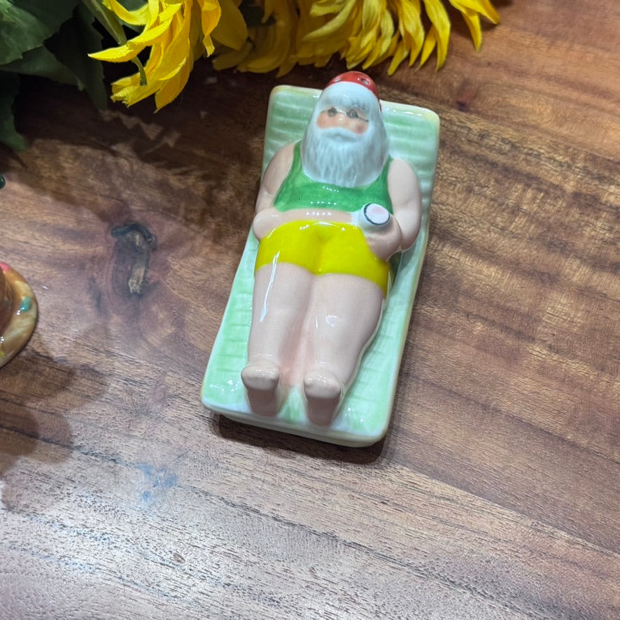 Vintage In Box Omnibus OCI Fitz & Floyd Tropical Christmas Salt & Pepper Shakers