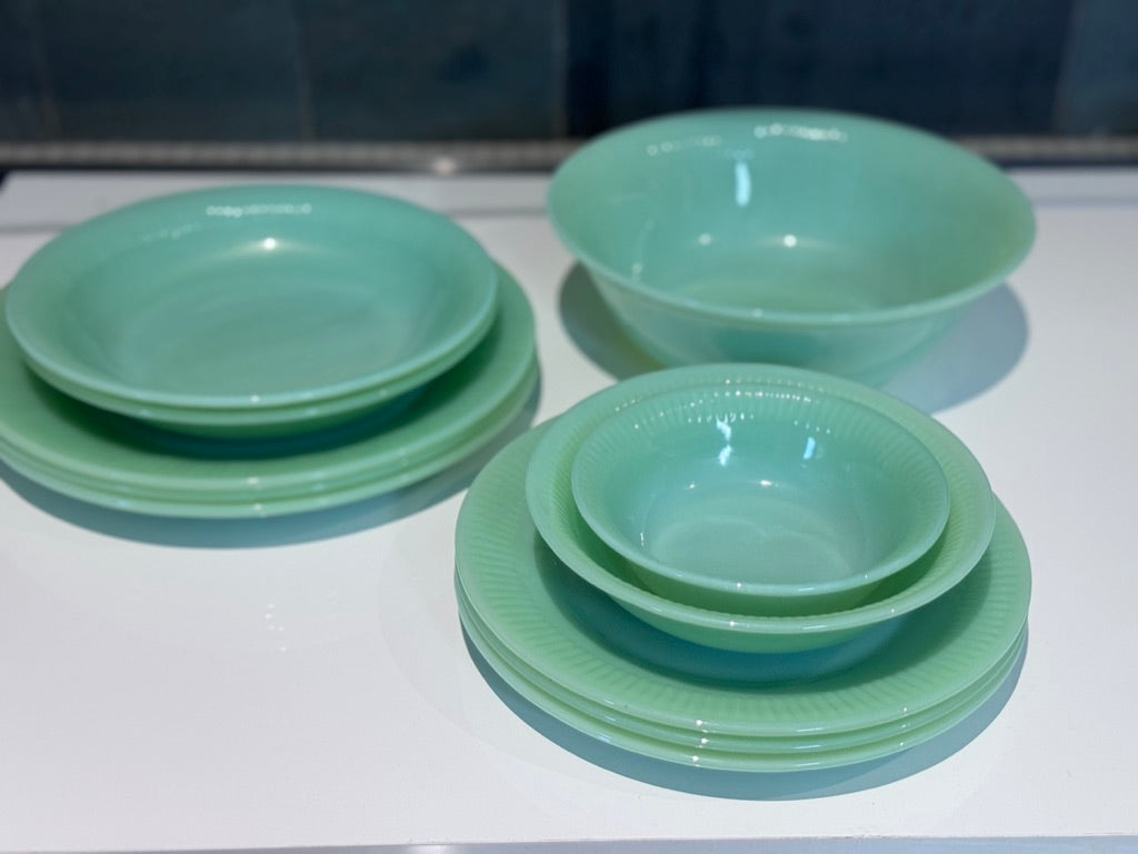 Fire King Jadeite "Jane Ray" Bowls