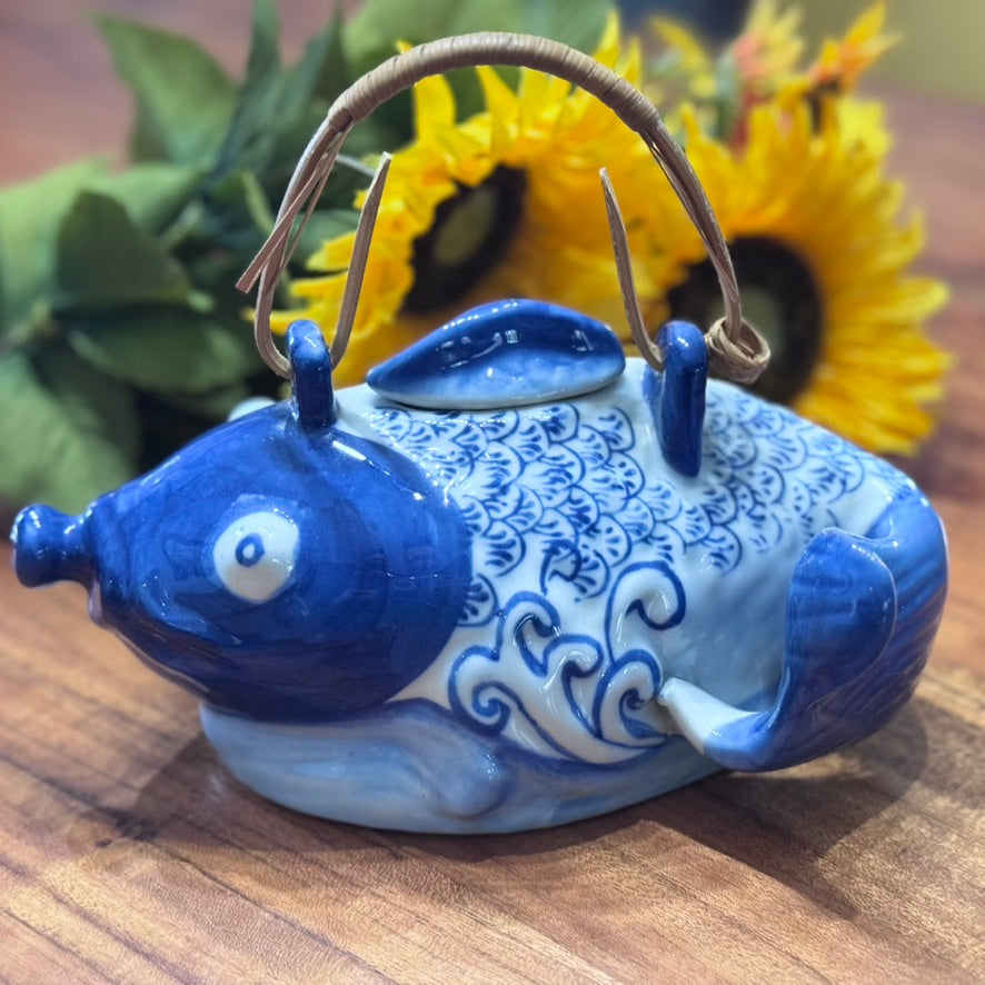 Koi Fish Decorative Teapot