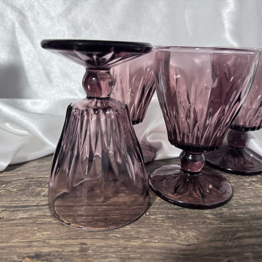 Hazel Atlas Moroccan Amethyst Glasses