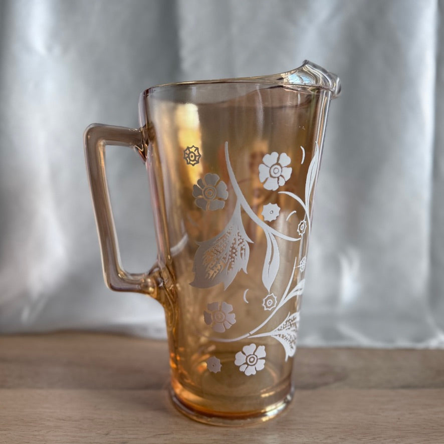 Jeannette Marigold Glass Pitcher