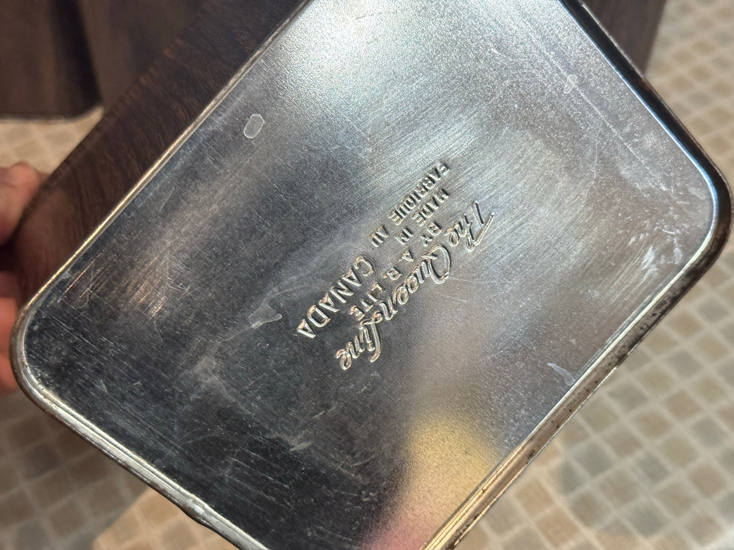 The Queen Line Faux Wood Grain Finish Canister Set