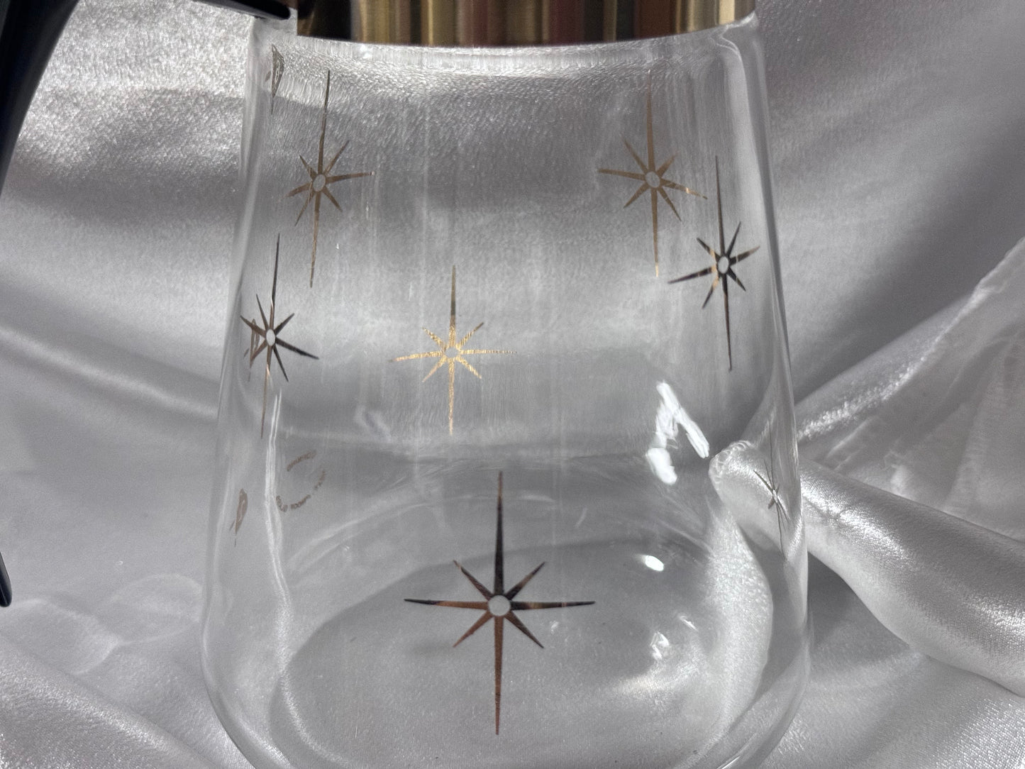 Corning Gold Atomic Starburst Coffee Carafe/Pot