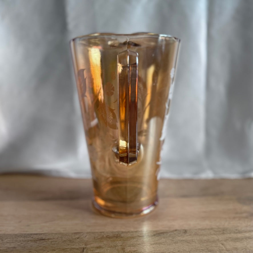 Jeannette Marigold Glass Pitcher