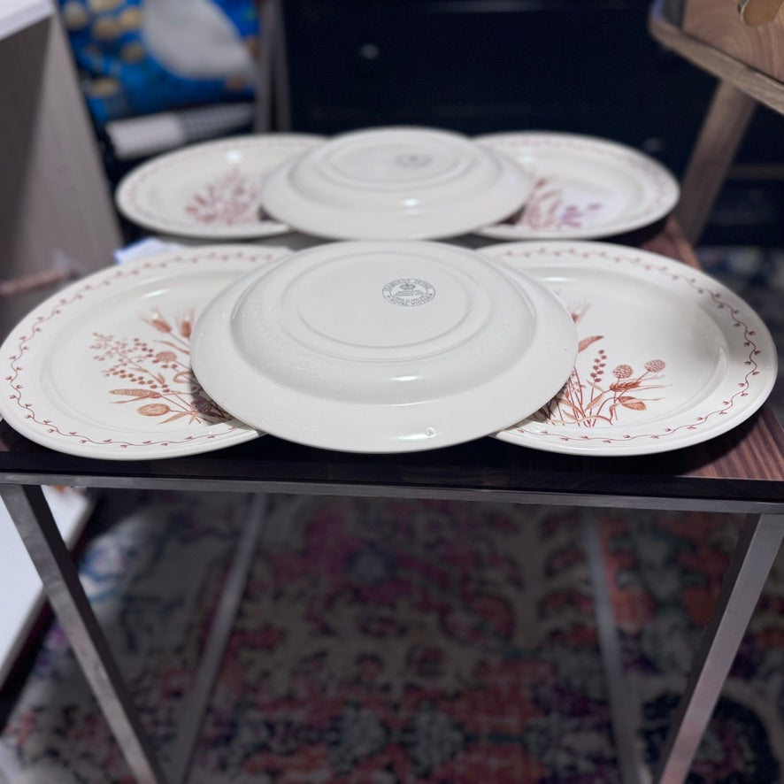 Royal Victoria "Harvest Home" Dinner Plates/Cups
