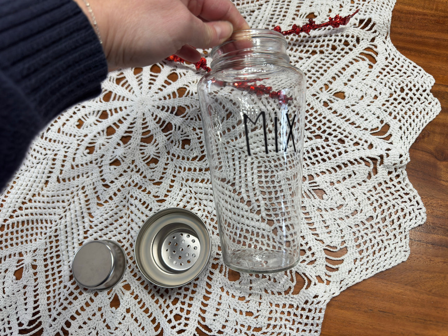 RAE DUNN 'Mix' Cocktail Shaker