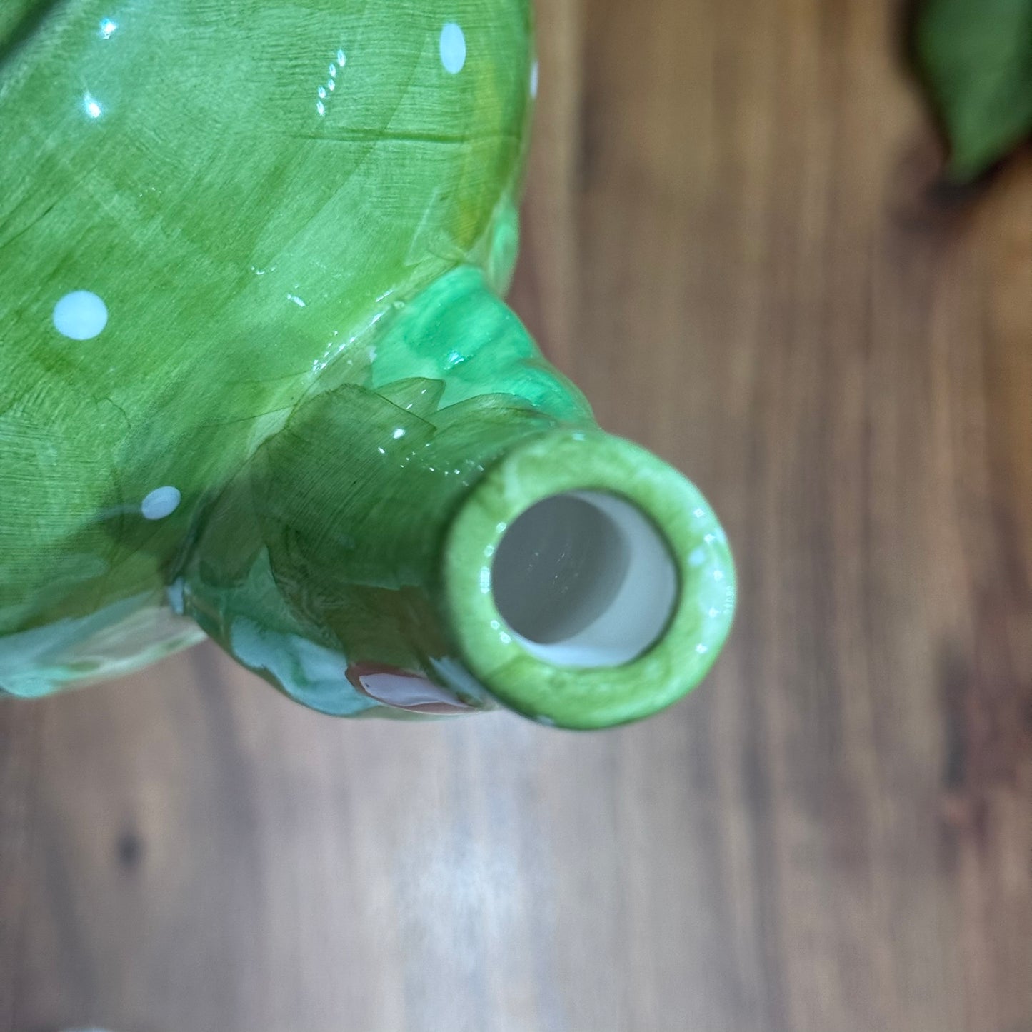 Frog Majolica Teapot