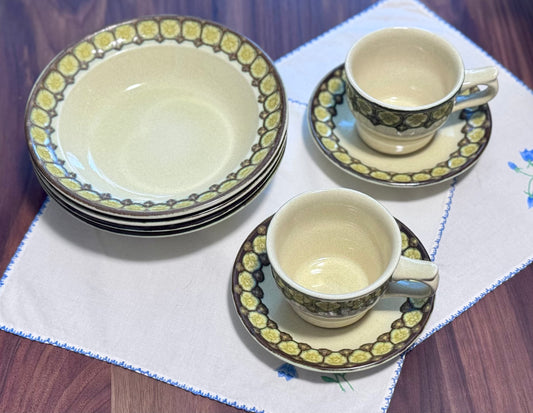 Franciscan MIDAS Bowls & Cups & Saucers