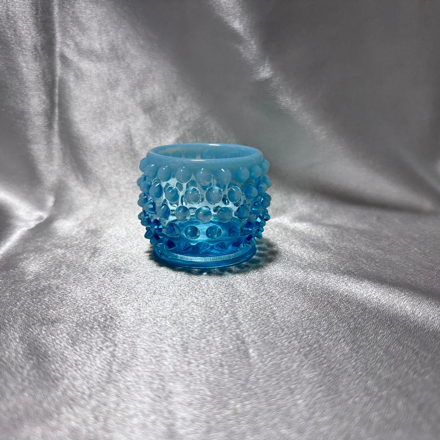 Fenton Aqua Blue Toothpick/Condiment Jar