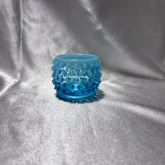 Fenton Aqua Blue Toothpick/Condiment Jar