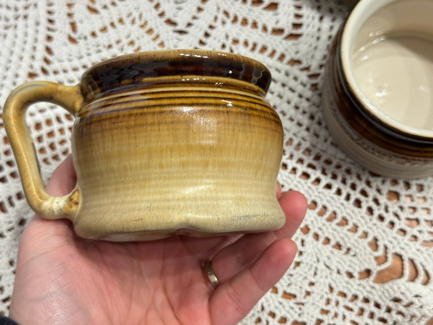 Beauceware Pottery Drip Glaze Tea Set