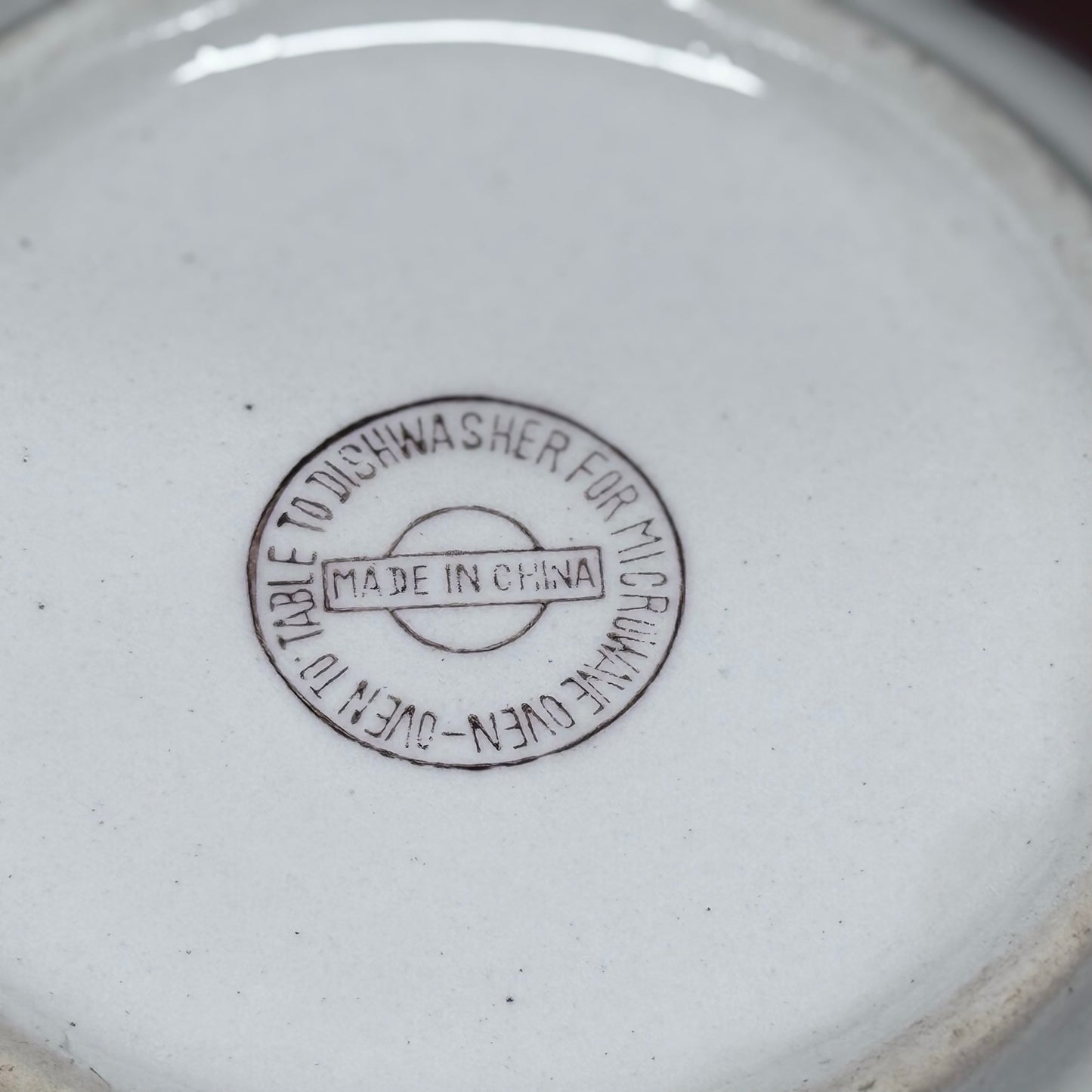 Green Rim Serving Bowl