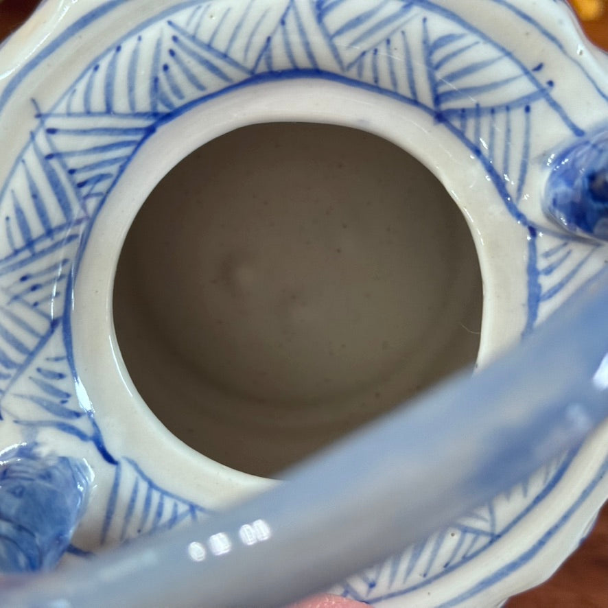 Chinese Blue & White Porcelain Teapot