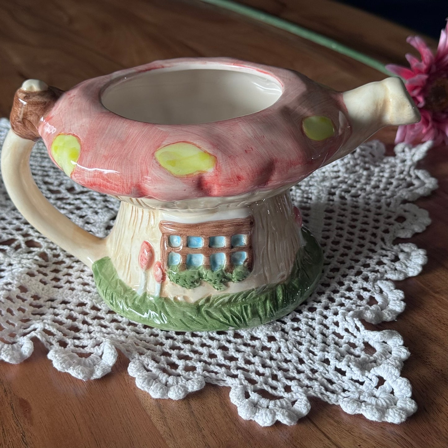 Mushroom House & Teddy Teapot