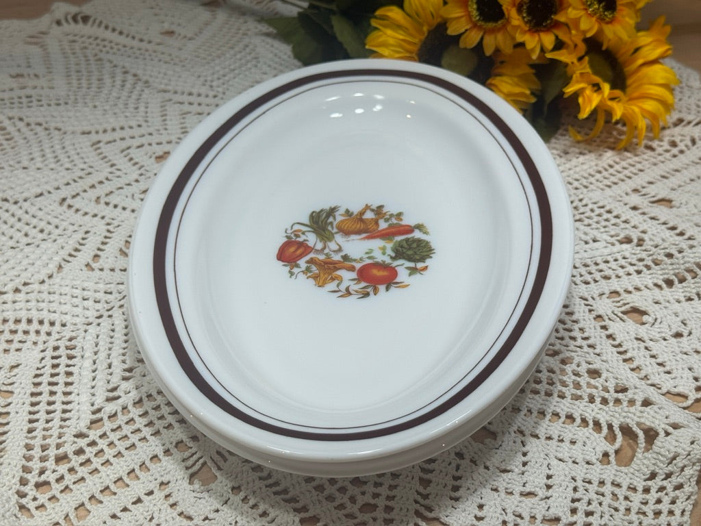 Arcopal France Milk Glass 'Vegetable' Serving Platter