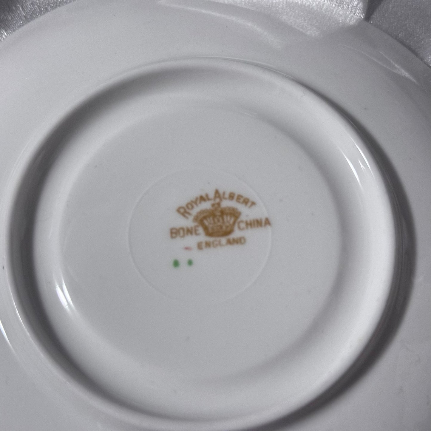 Royal Albert Cream and Gold Floral Teacup and Saucer