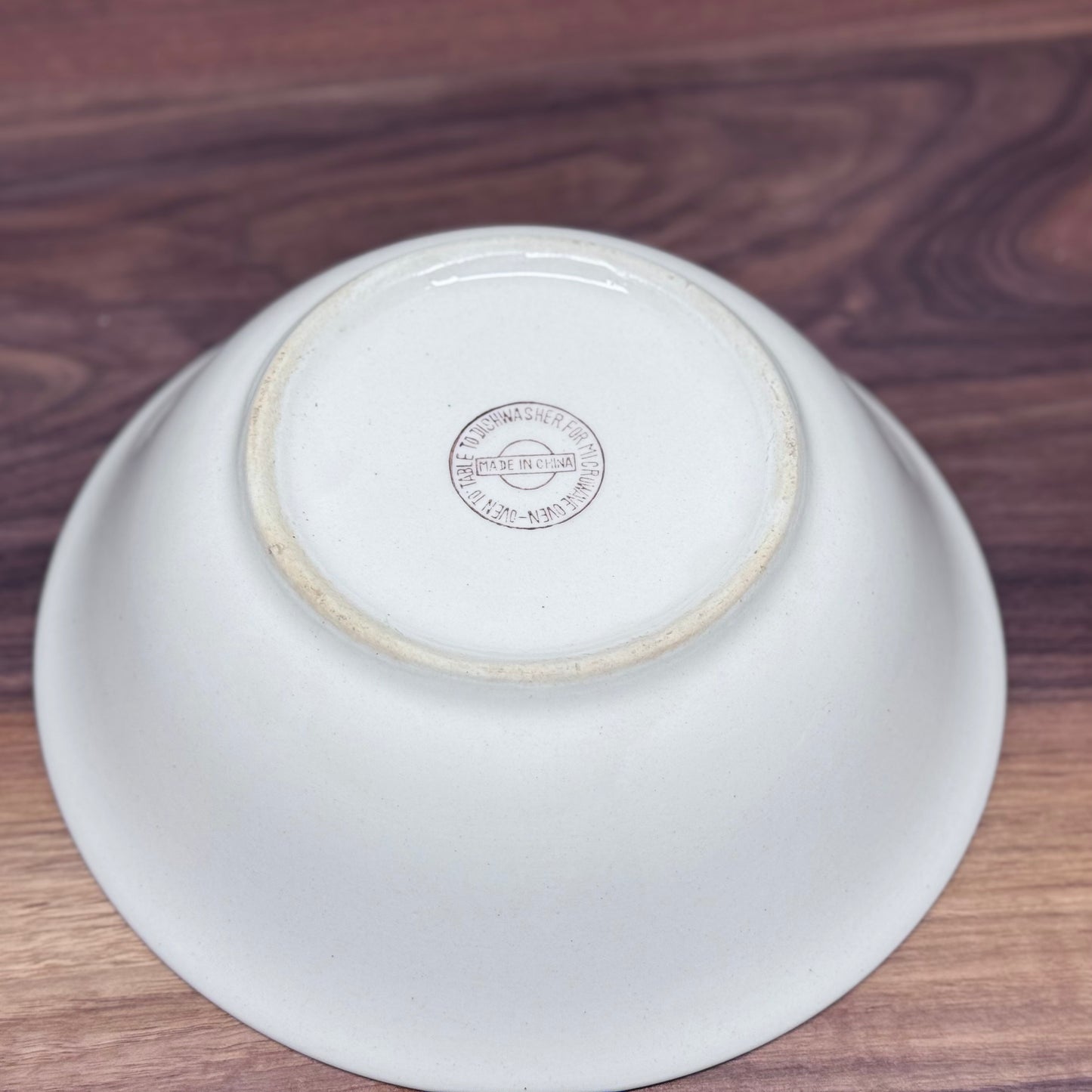 Green Rim Serving Bowl