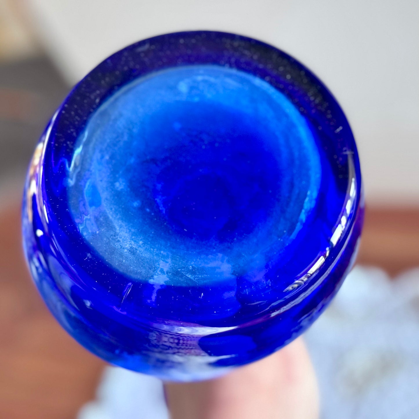 Makora-Krosno Handmade Cobalt Glass Vase