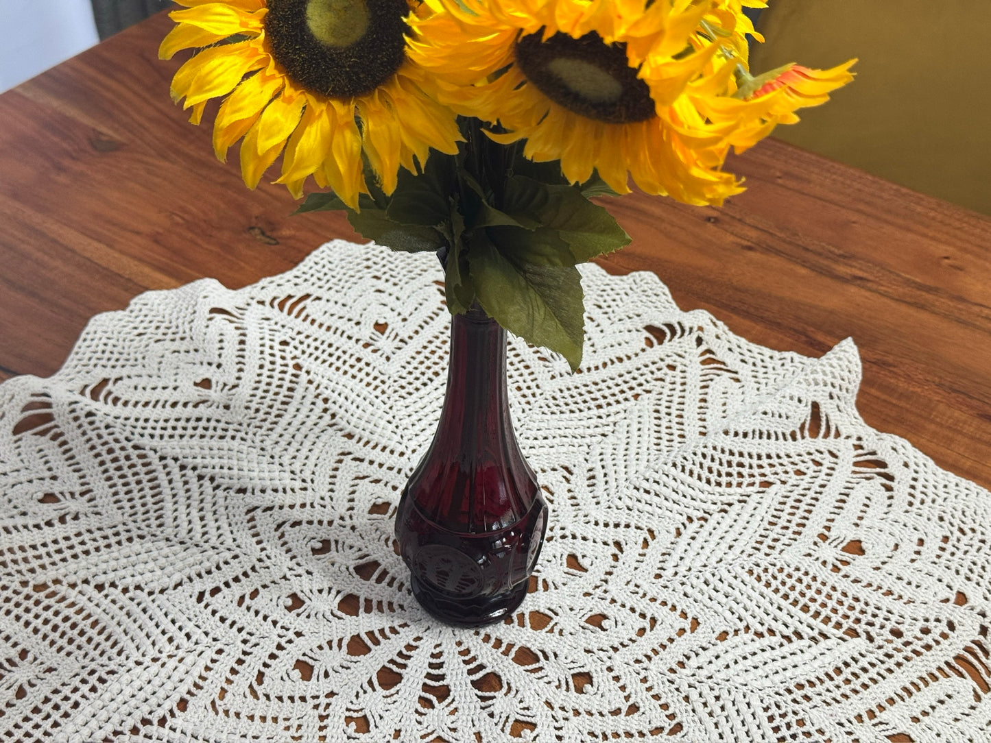 Bullseye Ruby Red Wheaton Bud Vase