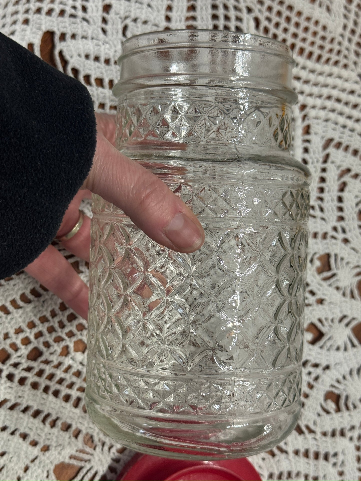 Anchor Hocking Wexford Glass Storage Jar