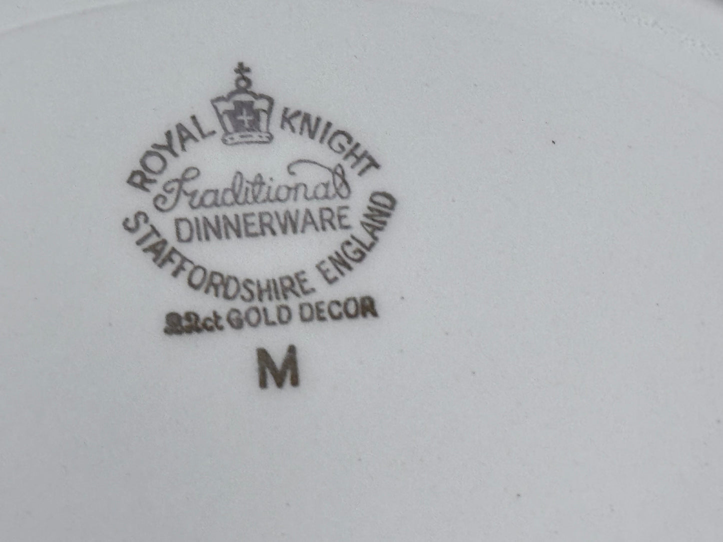 22ct. Gold Royal Knight Dinner Plates