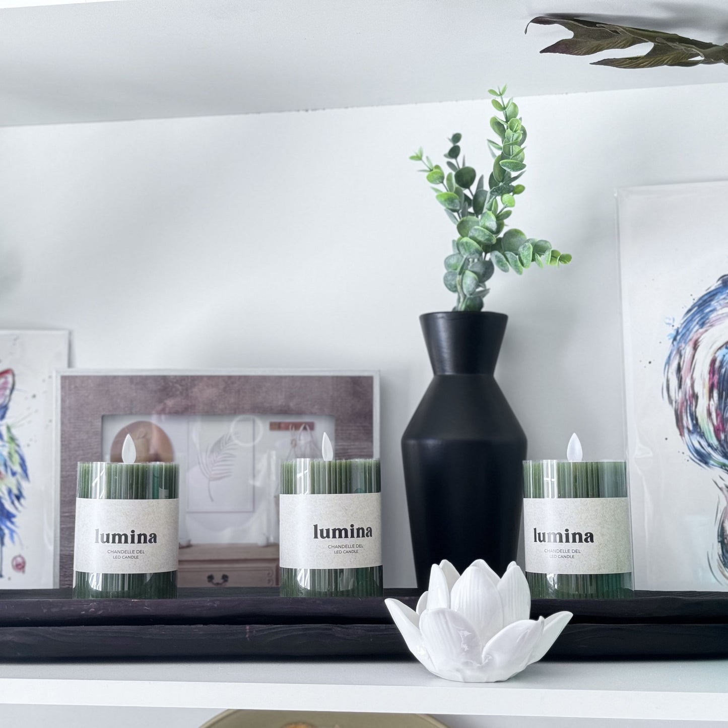Black Ceramic Vase