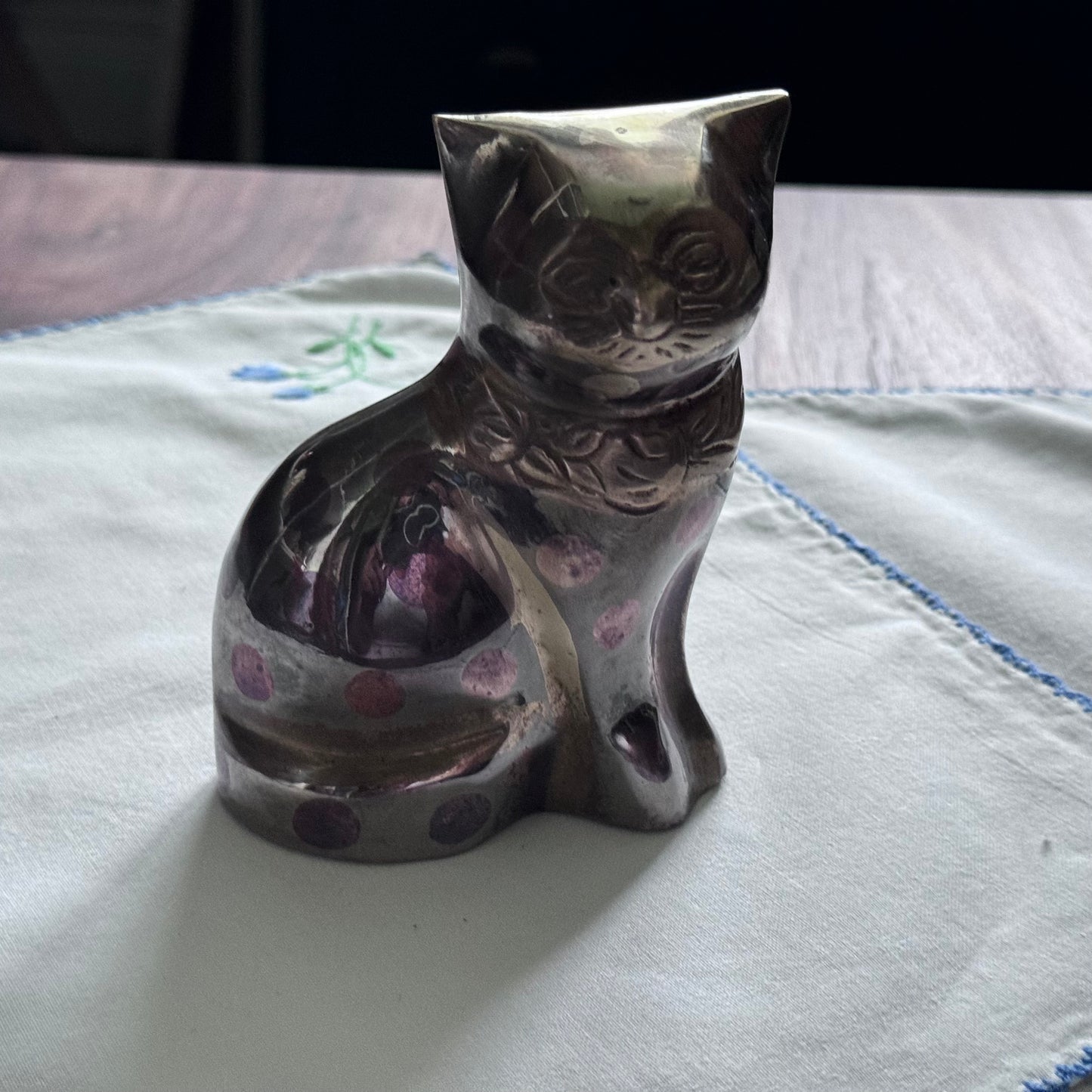 Pooka Dot Brass Cat