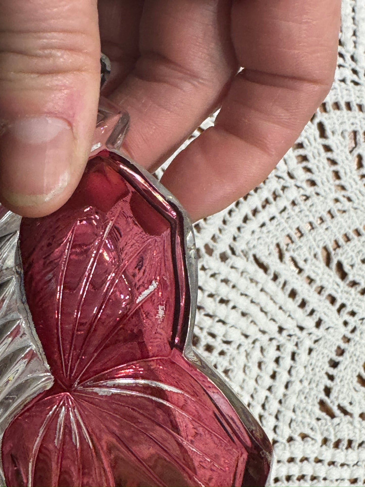 Vintage Cut Glass Covered Candy Dish
