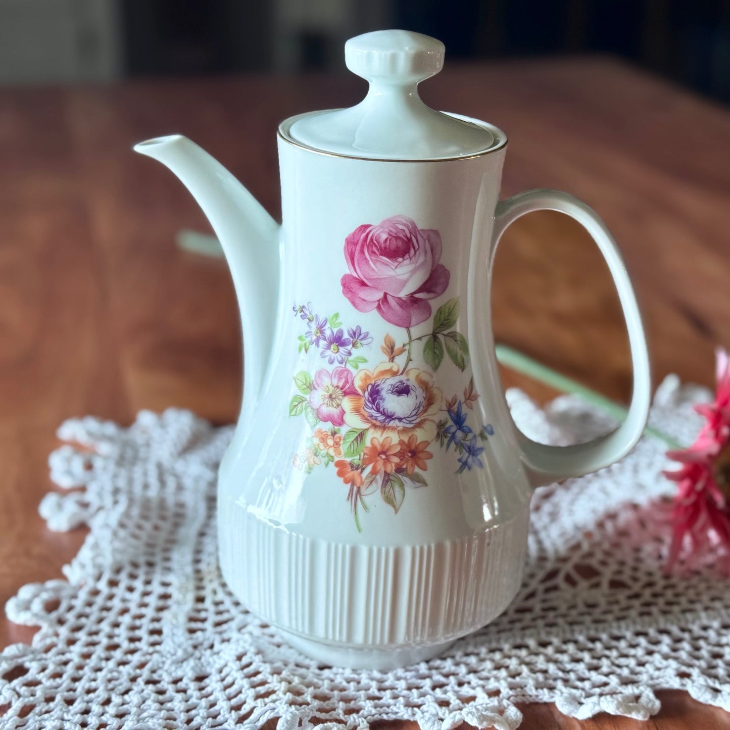 CP Floral Porcelain Teapot