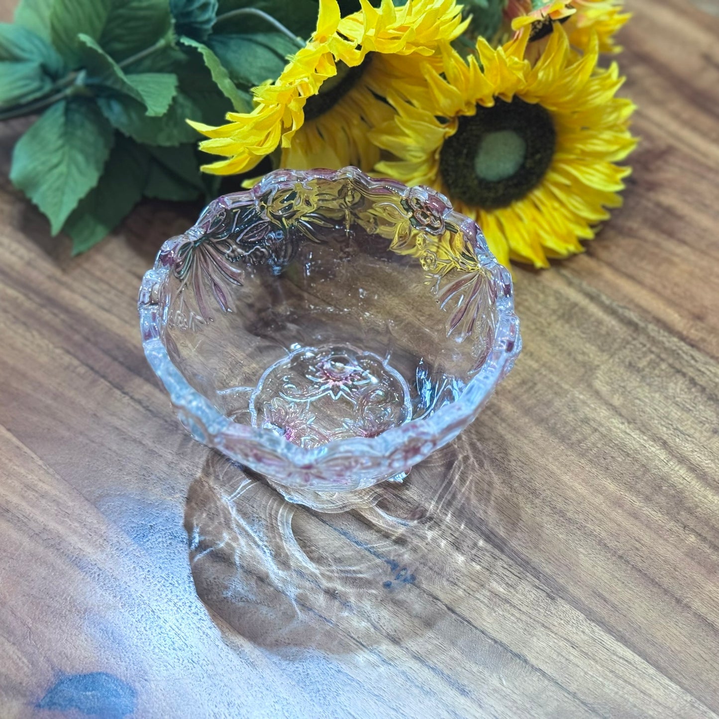 Walther Glas Floral Footed Bowl